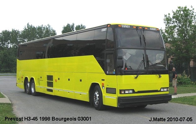 BUS/AUTOBUS: Prevost H3-45 1998 Bourgeois