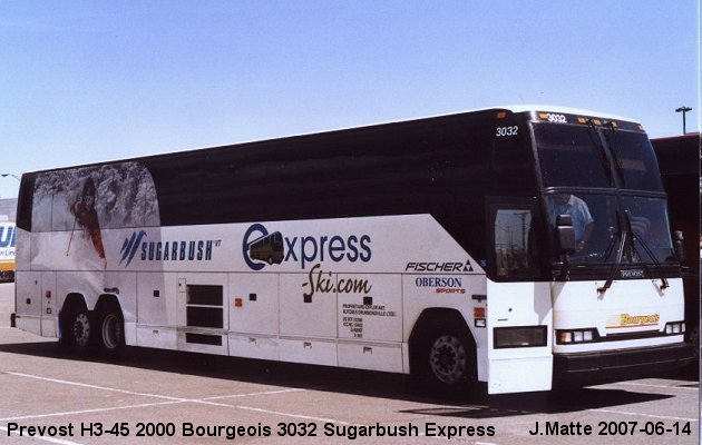 BUS/AUTOBUS: Prevost H3-45 2000 Bourgeois