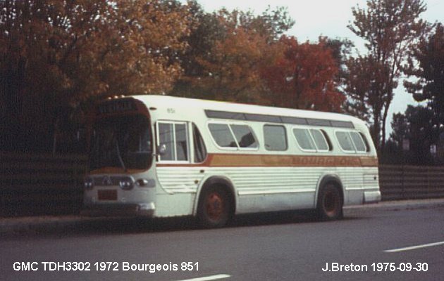 BUS/AUTOBUS: GMC TDH 3302N 1972 Bourgeois