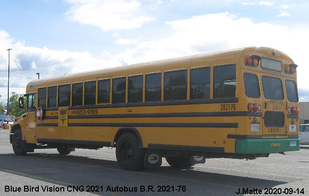 BUS/AUTOBUS: Blue Bird Vision CNG 2021 Autobus B.R.