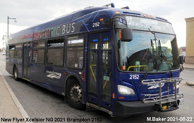 BUS/AUTOBUS: New Flyer Xcelsior NG 2021 Brampton