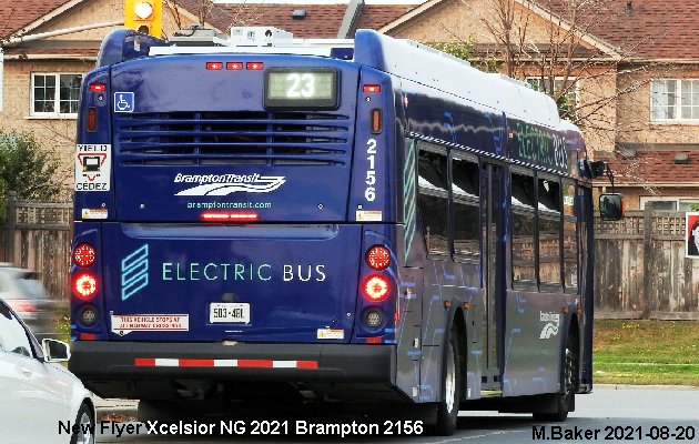 BUS/AUTOBUS: New Flyer Xcelsior NG 2021 Brampton