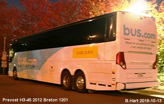 BUS/AUTOBUS: Prevost H3-45 2012 Breton