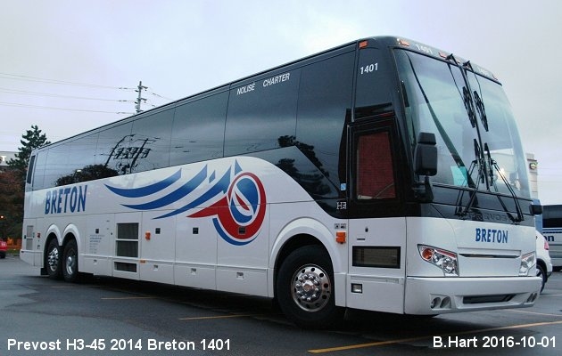 BUS/AUTOBUS: Prevost H3-45 2014 Breton