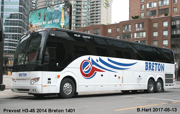 BUS/AUTOBUS: Prevost H3-45 2014 Breton