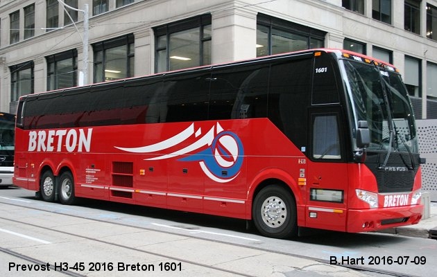 BUS/AUTOBUS: Prevost H3-45 2016 Breton
