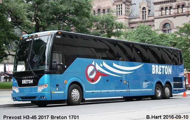 BUS/AUTOBUS: Prevost H3-45 2017 Breton