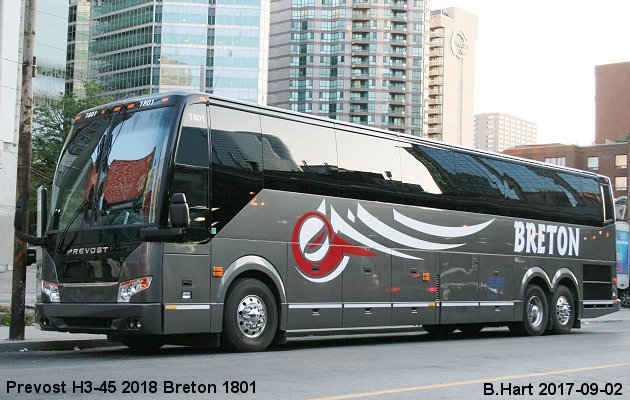 BUS/AUTOBUS: Prevost H3-45 2018 Breton