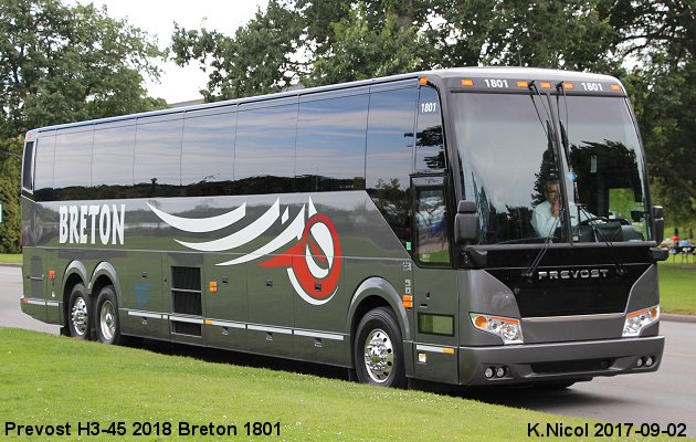 BUS/AUTOBUS: Prevost H3-45 2018 Breton