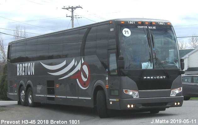BUS/AUTOBUS: Prevost H3-45 2018 Breton