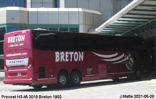 BUS/AUTOBUS: Prevost H3-45 2019 Breton