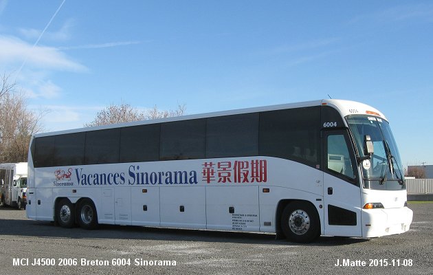 BUS/AUTOBUS: MCI J4500 2006 Breton