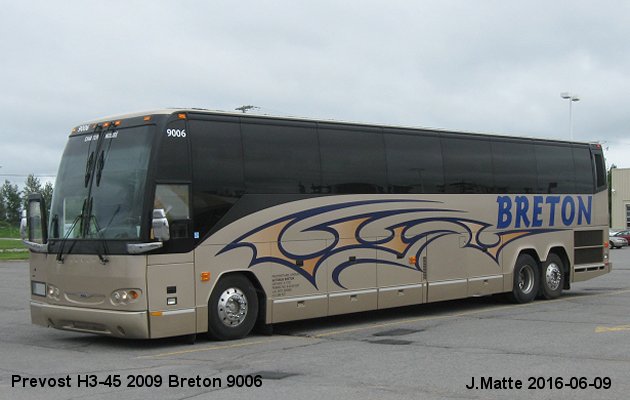 BUS/AUTOBUS: Prevost H3-45 2009 Breton