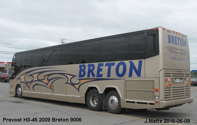 BUS/AUTOBUS: Prevost H3-45 2009 Breton