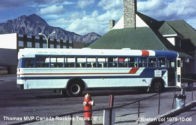 BUS/AUTOBUS: Thomas MVP 1974 Canada Rockies Tours