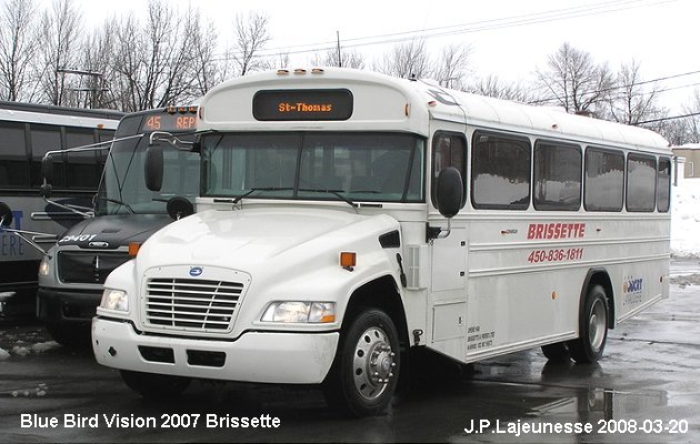 BUS/AUTOBUS: Blue Bird Vision 2007 Brissette