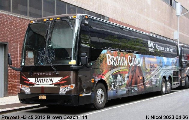 BUS/AUTOBUS: Prevost H3-45 2012 Brown Coach