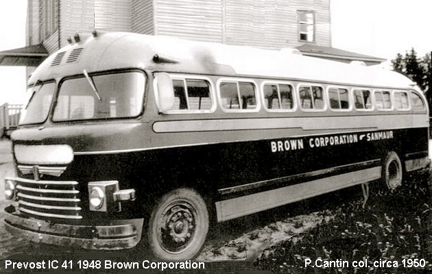 BUS/AUTOBUS: Prevost IC 41 1948 Brown Corporation