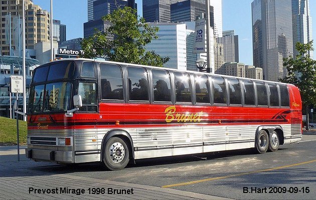 BUS/AUTOBUS: Prevost Mirage 1998 Brunet/Pellerin
