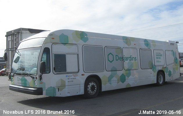 BUS/AUTOBUS: Novabus LFS 2016 Brunet