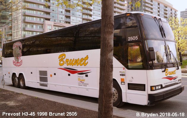 BUS/AUTOBUS: Prevost H3-45 1998 Brunet