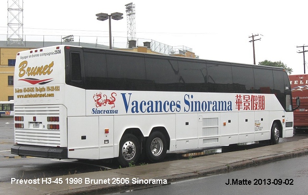 BUS/AUTOBUS: Prevost H3-45 1998 Brunet