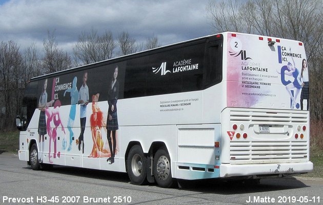BUS/AUTOBUS: Prevost H3-45 2007 Brunet