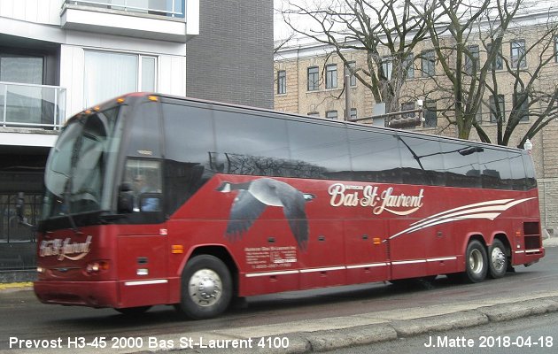 BUS/AUTOBUS: Prevost H3-45 0000 Bas St-Laurent