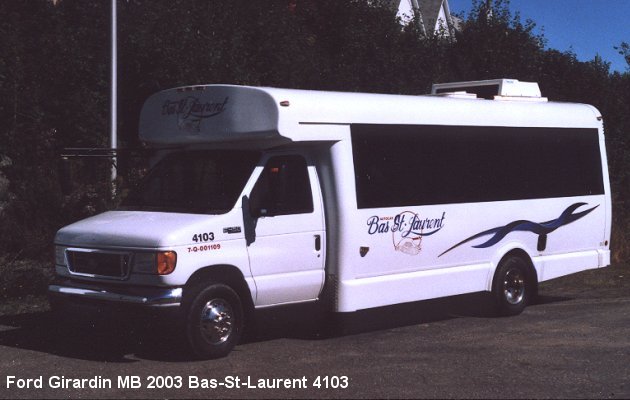 BUS/AUTOBUS: Girardin M.B. 2003 Bas St-Laurent