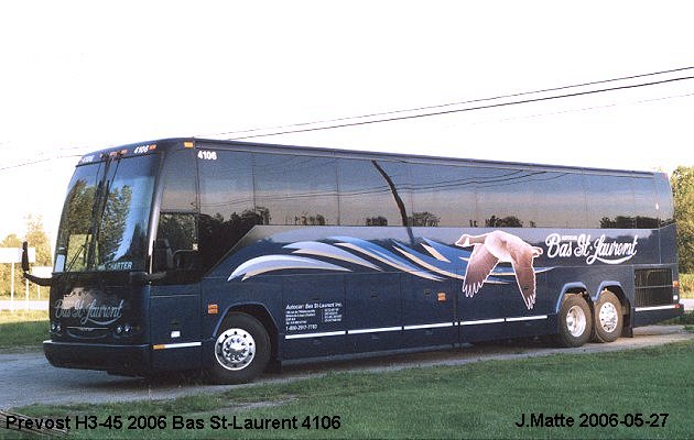 BUS/AUTOBUS: Prevost H3-45 2006 Bas St-Laurent