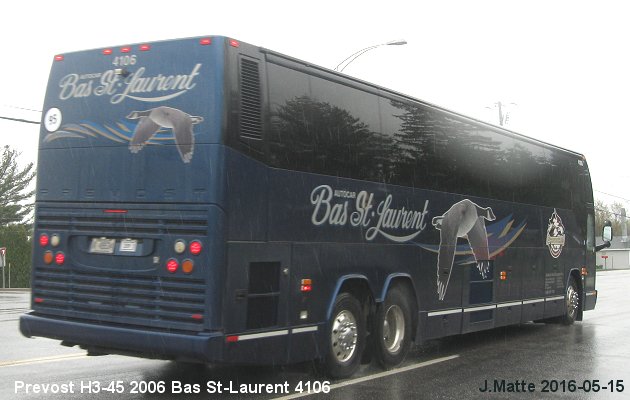 BUS/AUTOBUS: Prevost H3-45 2006 Bas St-Laurent