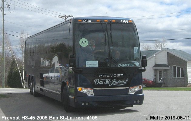 BUS/AUTOBUS: Prevost H3-45 2006 Bas St-Laurent