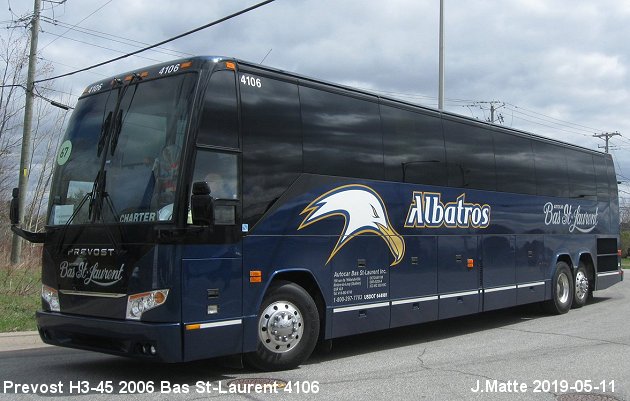 BUS/AUTOBUS: Prevost H3-45 2006 Bas St-Laurent