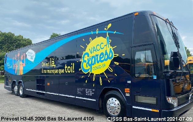 BUS/AUTOBUS: Prevost H3-45 2006 Bas St-Laurent