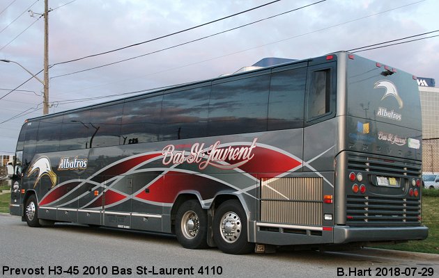 BUS/AUTOBUS: Prevost H3-45 2010 Bas St-Laurent