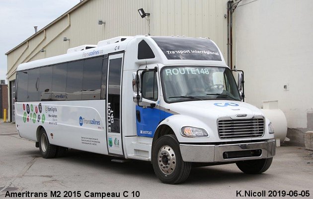 BUS/AUTOBUS: Ameritrans M 2 2015 Campeau