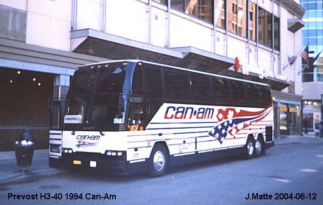 BUS/AUTOBUS: Prevost H3-40 1994 Can-Am