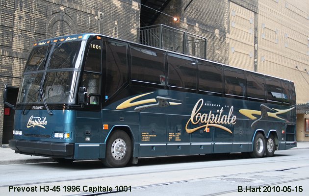 BUS/AUTOBUS: Prevost H3-45 1996 La Capitale