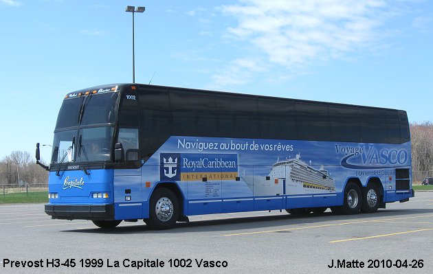 BUS/AUTOBUS: Prevost H3-45 1999 La Capitale