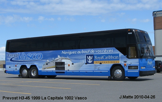 BUS/AUTOBUS: Prevost H3-45 1999 La Capitale