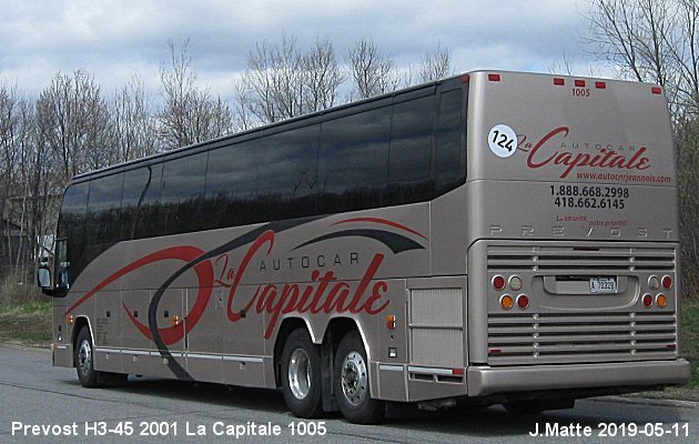 BUS/AUTOBUS: Prevost H3-45 2001 Capitale