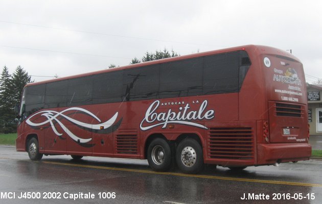 BUS/AUTOBUS: MCI J4500 2002 La Capitale