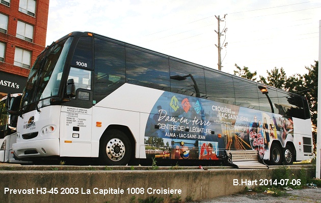 BUS/AUTOBUS: Prevost H3-45 2008 La Capitale