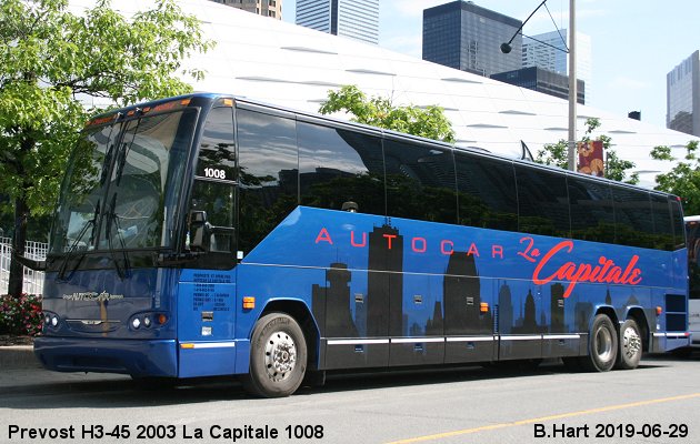 BUS/AUTOBUS: Prevost H3-45 2003 Capitale