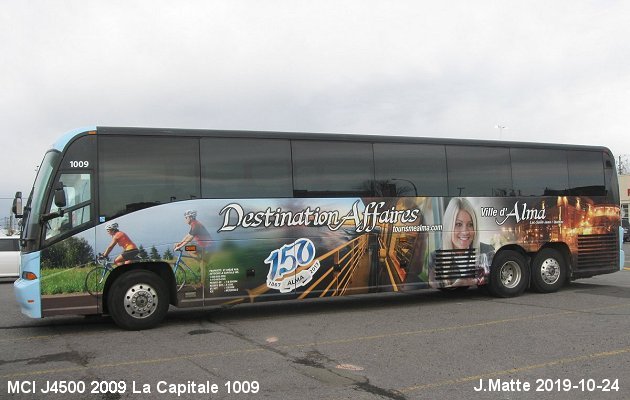 BUS/AUTOBUS: MCI J4500 2009 La Capitale