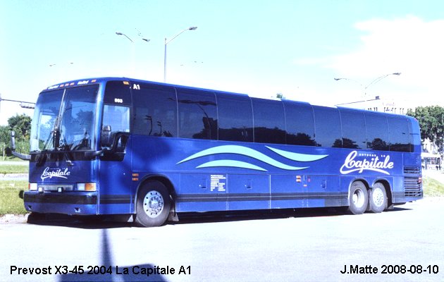 BUS/AUTOBUS: Prevost X2-45 2004 La Capitale