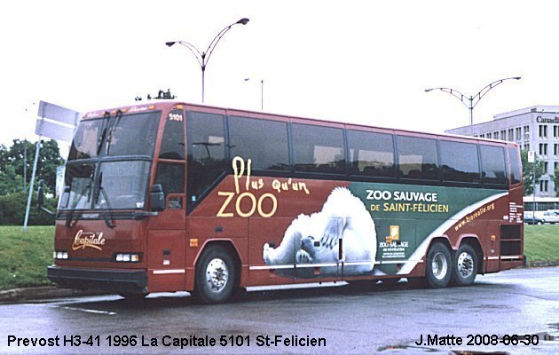 BUS/AUTOBUS: Prevost H3-41 1996 Capitale