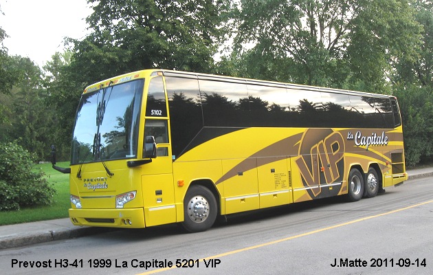 BUS/AUTOBUS: Prevost H3-41 1999 La Capitale