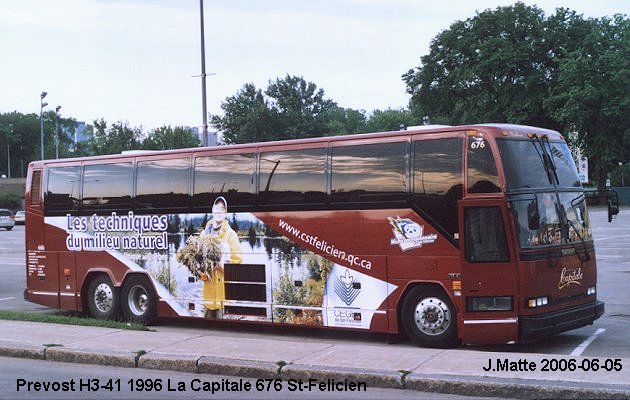 BUS/AUTOBUS: Prevost H3-41 1996 Capitale