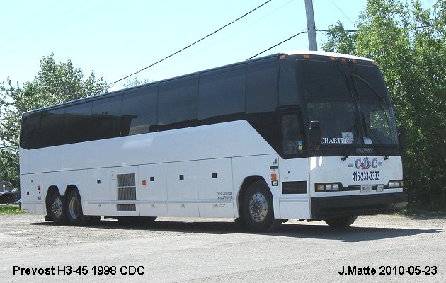 BUS/AUTOBUS: Prevost H3-45 1998 CDC